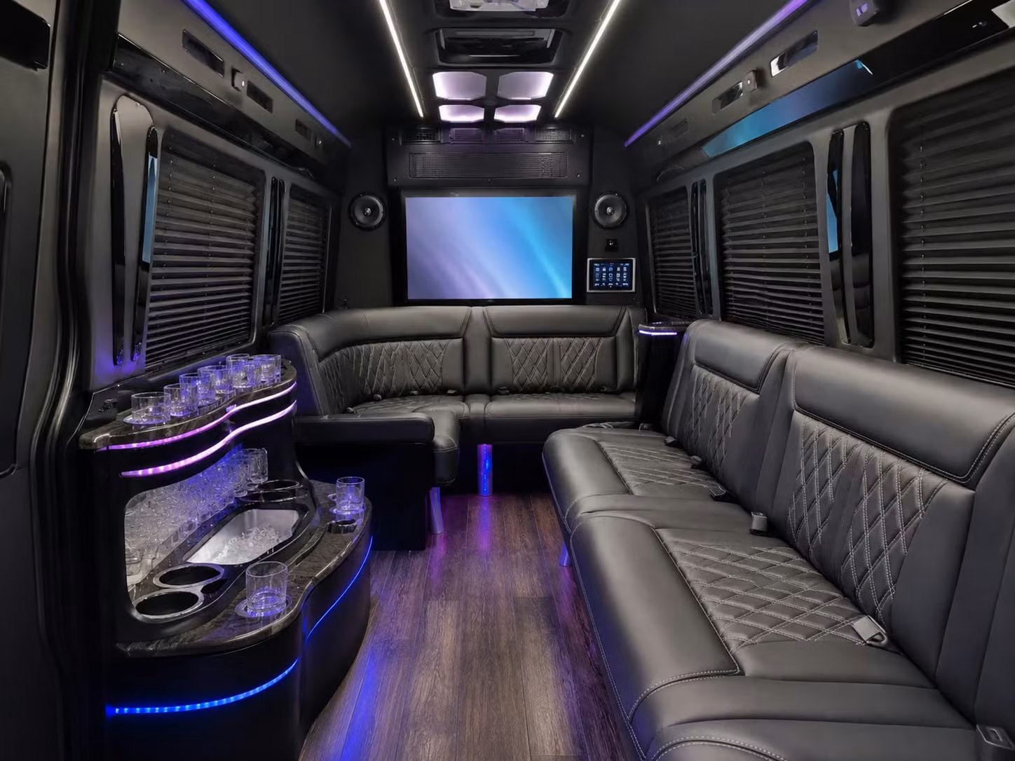 bus rental options for camden trips