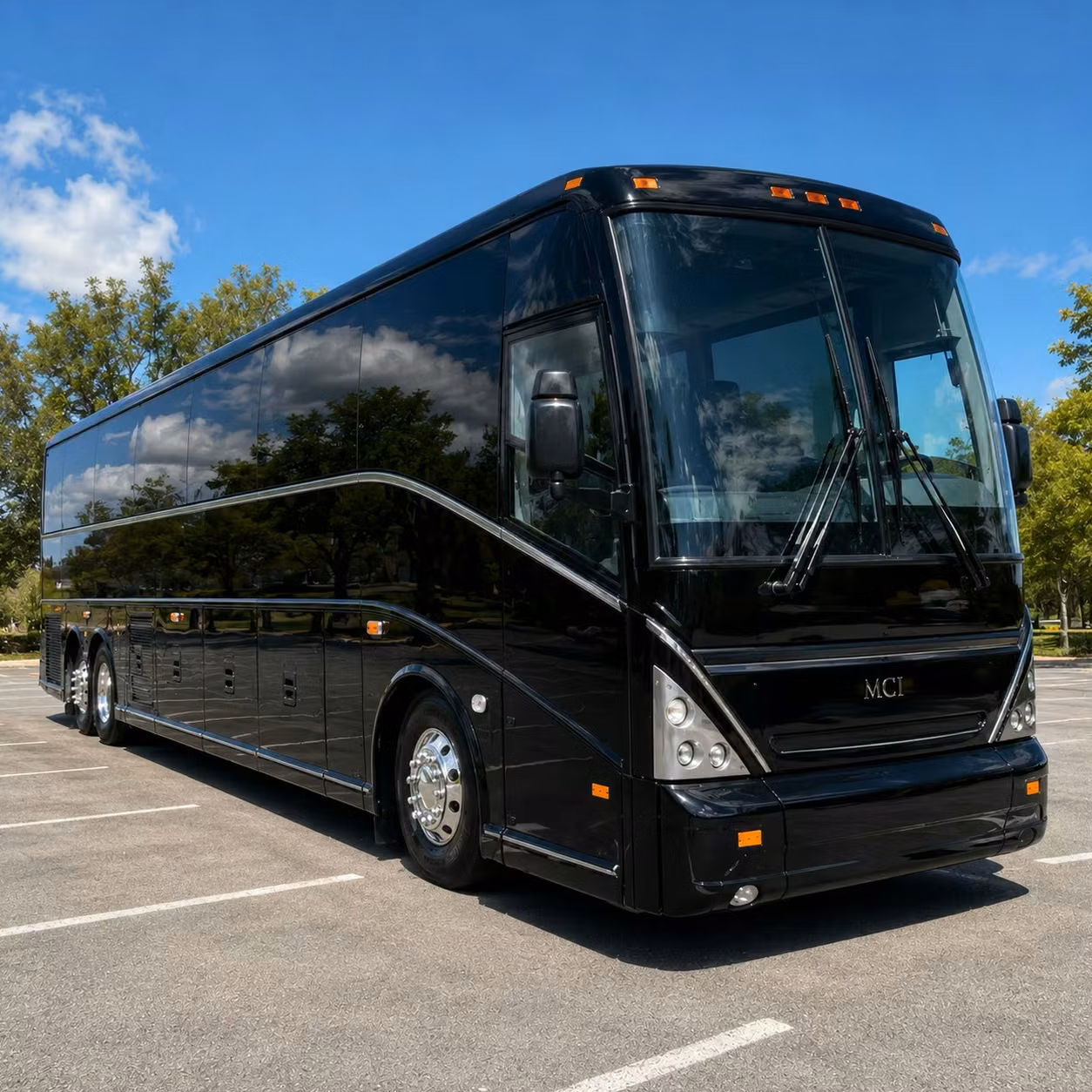 charter buses for large concert groups heading to camden