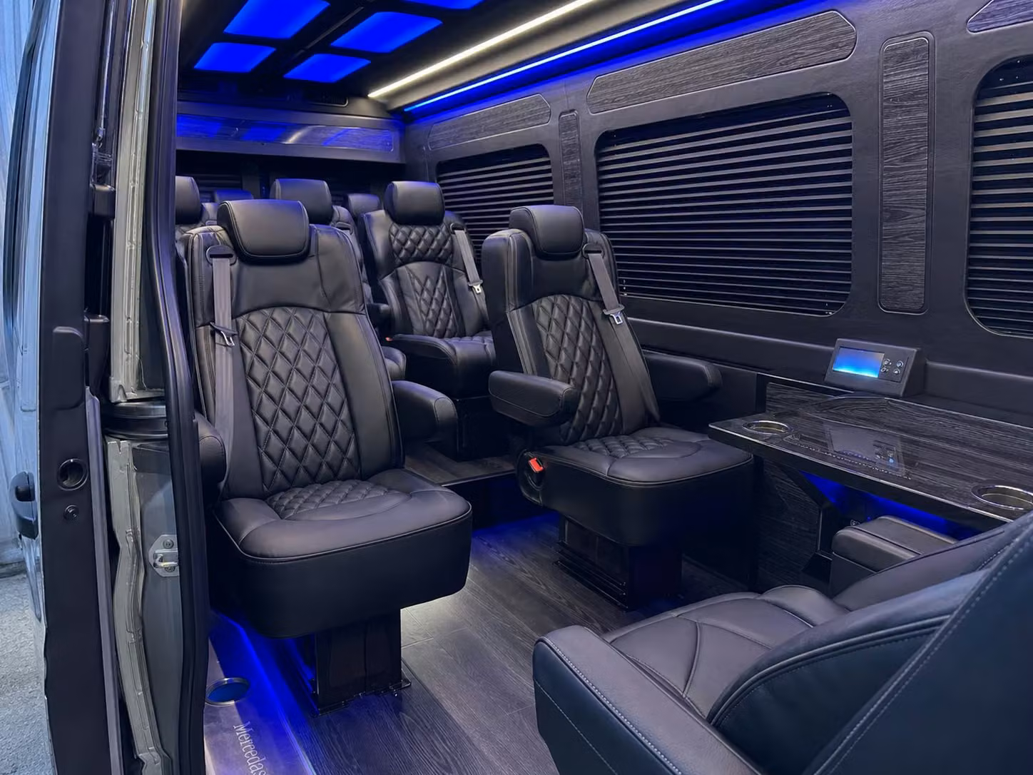 sprinter van transportation for groups and events across camden